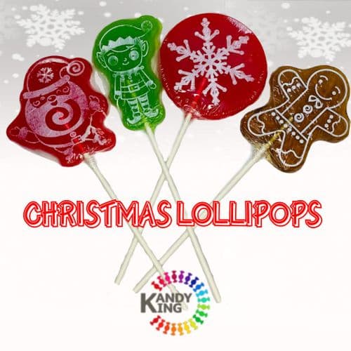 CHRISTMAS THEMED LOLLIPOPS MIXED DESIGNS  x 24