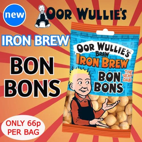 OOR WULLIE'S IRON BREW BON BONS x18 (B.B.E. JUNE 2022)