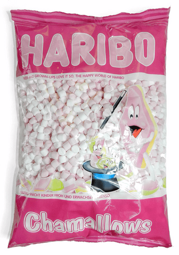 Q81  HARIBO PINK AND WHITE MALLOWS 1kg