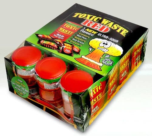 TOXIC WASTE CANS - RED