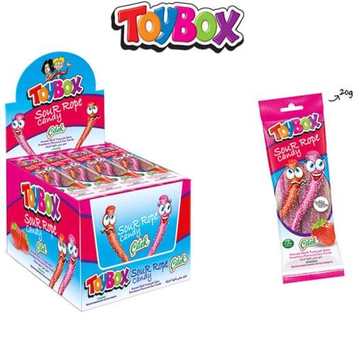TOYBOX SOUR ROPE CANDY 24x20g
