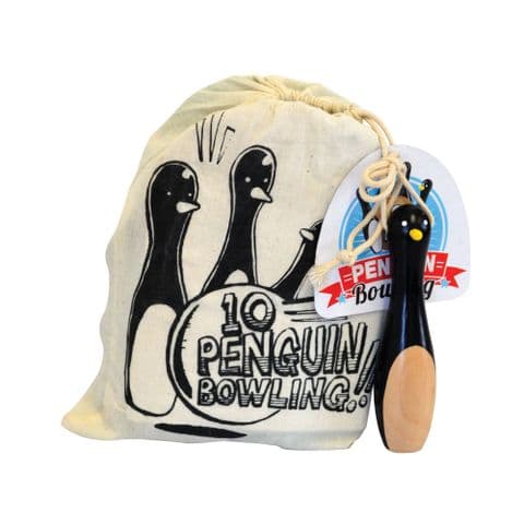 10-Pin Bowling Penguins in a Bag  House Of Marbles - Age 3 Plus