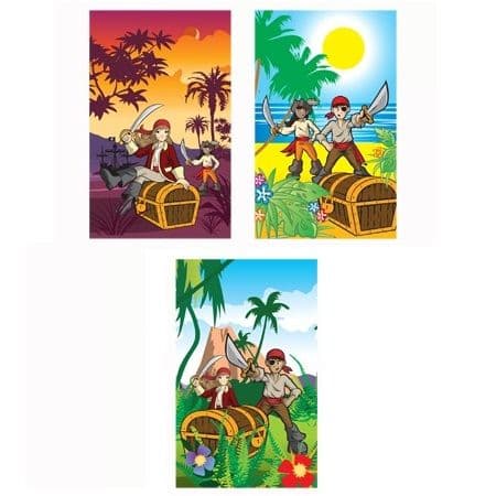 168 x Pirates Notebook Notepad Jotter Party Bag Fillers Wholesale Bulk Buy