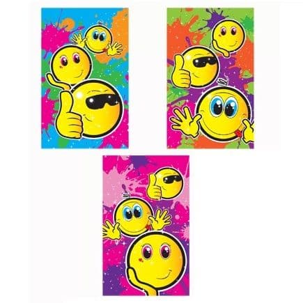 168 x Smiley Face Notebook Notepad Jotter Party Bag Fillers Wholesale Bulk Buy