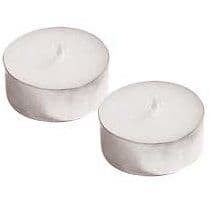 2 x Large Oversized Unscented Maxi Tealights - White