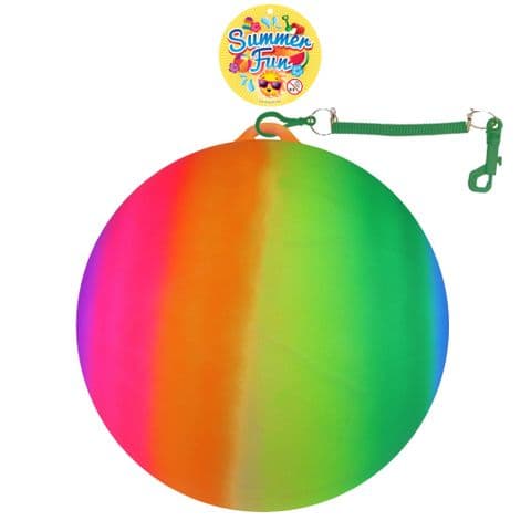 25cm Rainbow Ball With Hook & Spiral Keyring