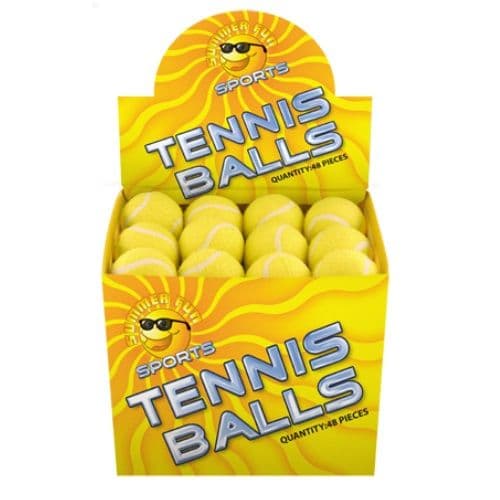 Henbrandt 48 x Sports Tennis Balls Yellow 6cm Wholesale Box Loose
