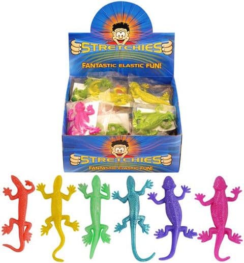 96 x Stretchy Lizards - Stretchies Party Bag Fillers Favours Toys - Wholesale Bulk Buy