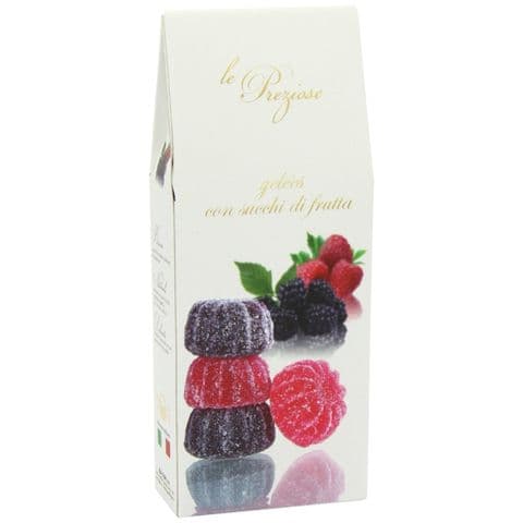 Blackberry & Raspberry Italian Fruity Jellies Sweets Le Preziose 200g