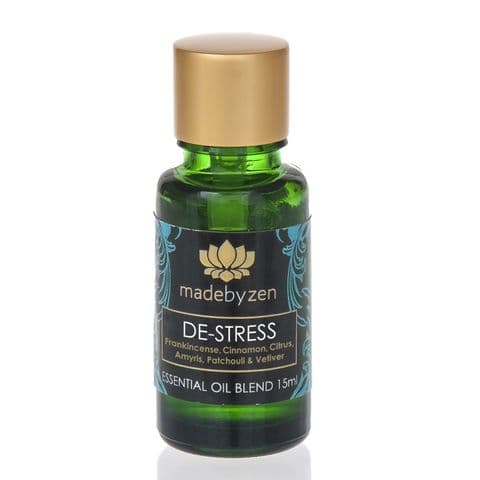 DE-STRESS Purity Range - Scented Essential Oil Blend Made By Zen 15ml