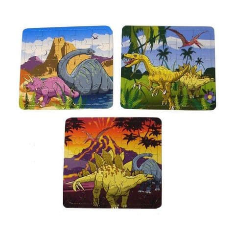 Dinosaur 25 Piece Mini Jigsaw Puzzle - Boys Party Bag Fillers