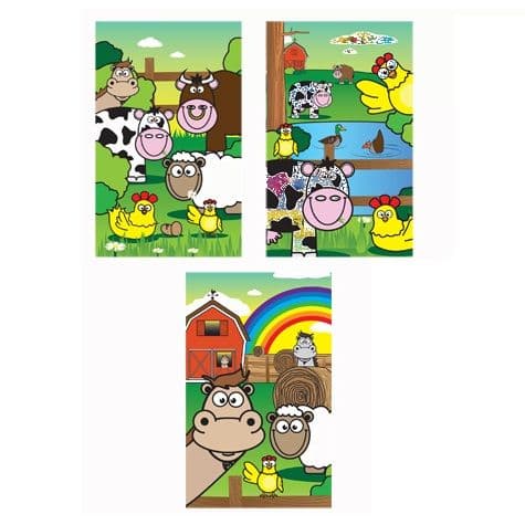 Farm Animals Notebook Notepad Jotter - Boys & Girls Party Bag Fillers