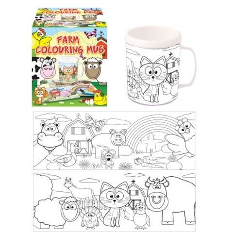 Farm Colouring Mug - Colour Your Own Arts & Crafts