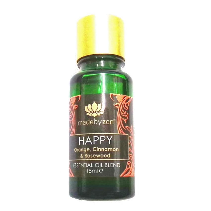 HAPPY Purity Range - Scented Essential Oil Blend Made By Zen 15ml