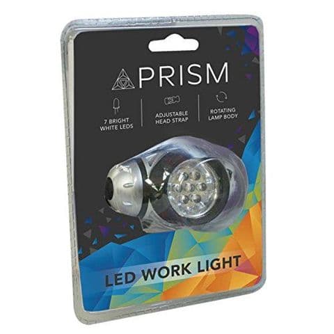 LED Head Torch 21 Bright White LEDS - Adjustable Strap Prism Bonningtons