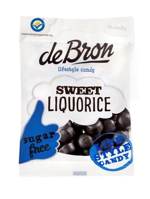 Liquorice Sweet Drop - De Bron No Added Sugar Free Sweets 100g