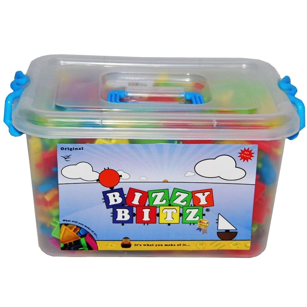 Original Bizzy Bitz Construction Toys - 500 Piece Plastic ...