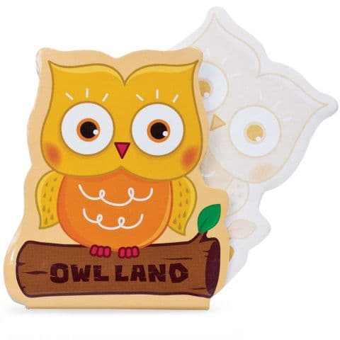 Owl Notepad Jotter Notebook - Assorted Colours (1 Supplied)