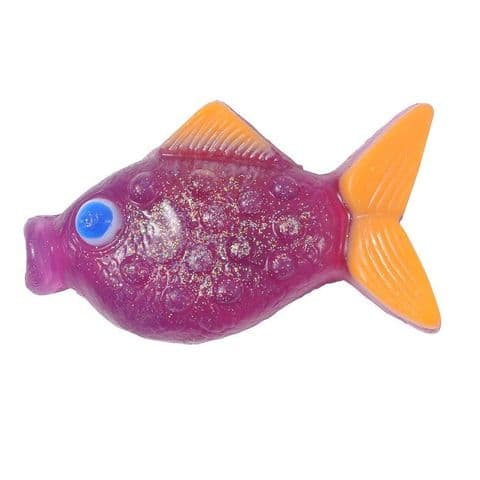 Raspberry Scented Purple Glitter Fish Soap - Bath Bubble & Beyond 180g