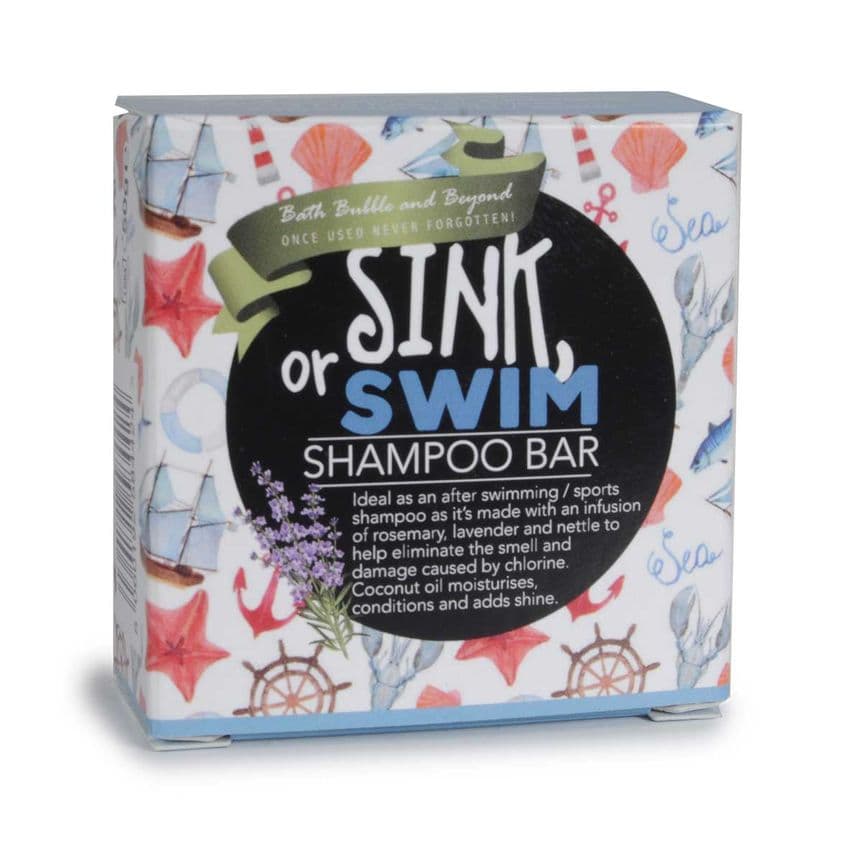 SINK OR SWIM Blue Lavender Sports After Swimming Hair Shampoo Bars - Bath Bubble & Beyond 50g