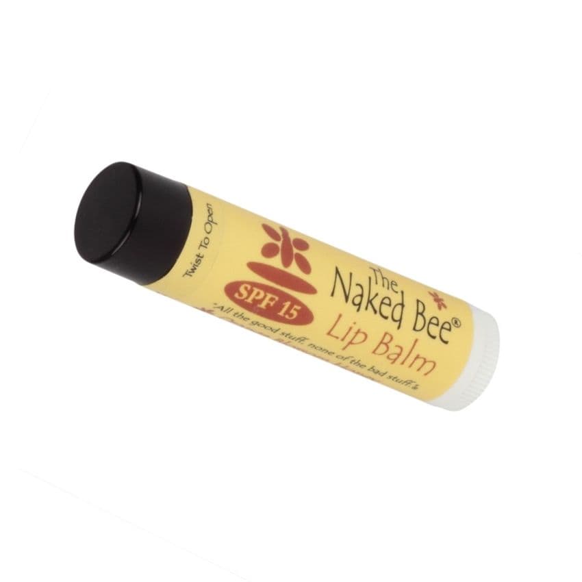 Naked Bee Tinted Lip Balm Sunscreen SPF 15 0.15 Oz 