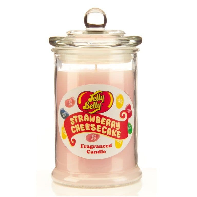 STRAWBERRY CHEESECAKE Jelly Belly Scented Candles JAR Wax Lyrical
