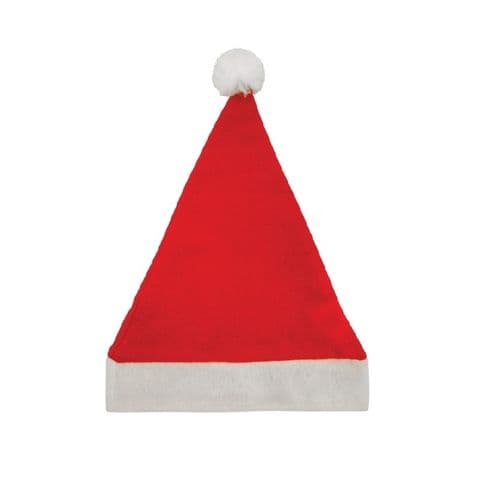 Santa Father Christmas Felt Hat With Bobble - Child Size
