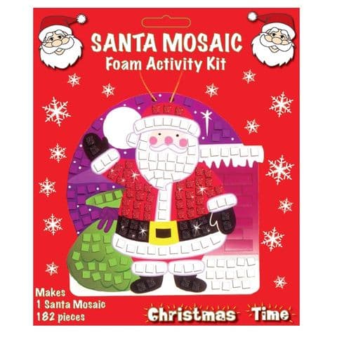 Santa Mosaic Foam Activity Kit - Christmas Arts & Crafts