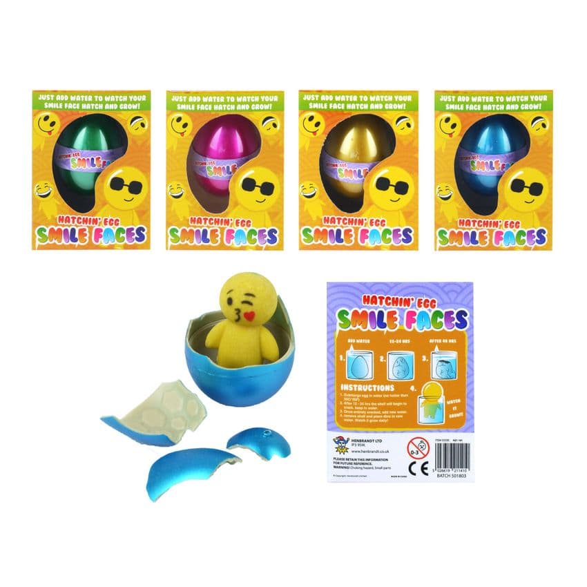 Smile Faces Emoticon Man - Hatching & Growing Egg In Assorted Colours