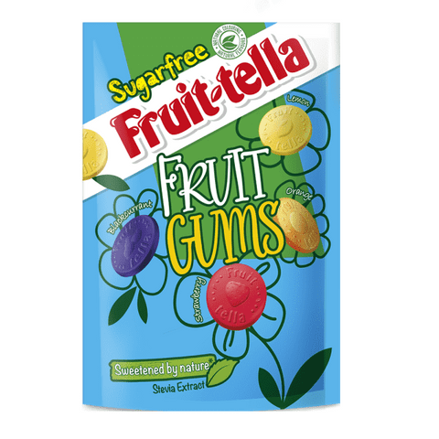 Sugar Free Fruit Gums - Fruittella Stevia Sweets Pouch 90g