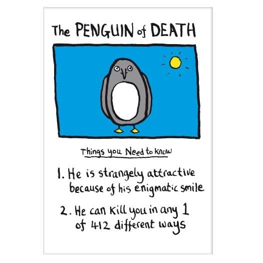 Details about   Edward Monkton The Penguin of Death Keychain 