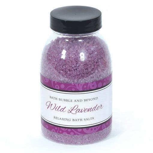 Wild Lavender Non-Foaming Bath Salts - Bath Bubble & Beyond 240g