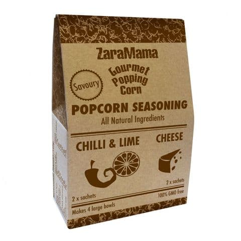 ZaraMama Savoury Popcorn Seasoning 40g - Chilli Lime & Cheese Flavours