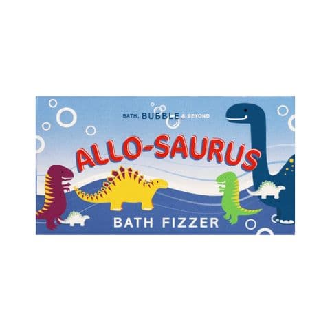 Allo-Saurus Dinosaur Novelty Bath Fizzer Gift Box  Bath Bubble & Beyond 85g