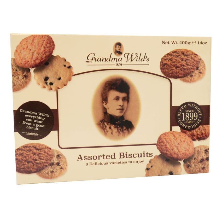 Assorted Biscuits Selection Gift Box - Grandmas Wild's 400g
