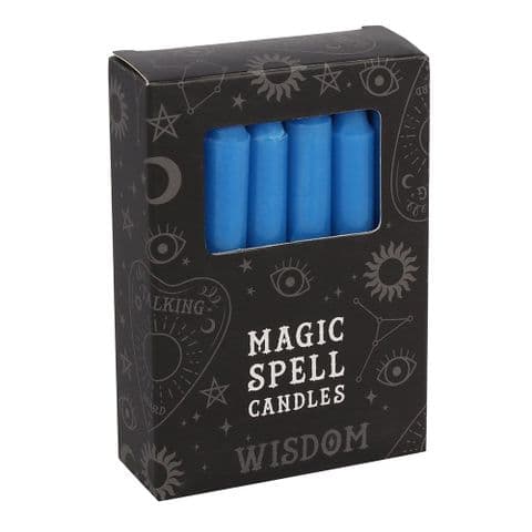 Blue Wisdom Magic Spell / Angel Chimes Candles  Spirit of Equinox (Pack of 12)