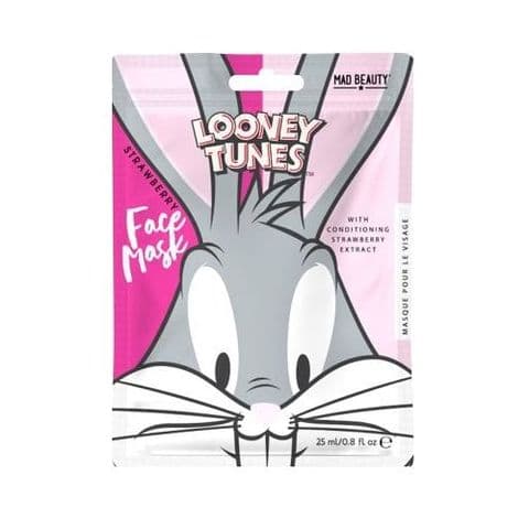 Bugs Bunny Strawberry Scented Looney Tunes Sheet Face Mask Mad Beauty