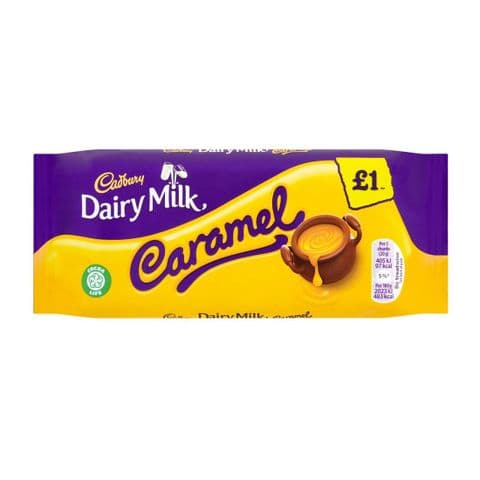 Caramel Dairy Milk Chocolate Bar Cadbury 120g