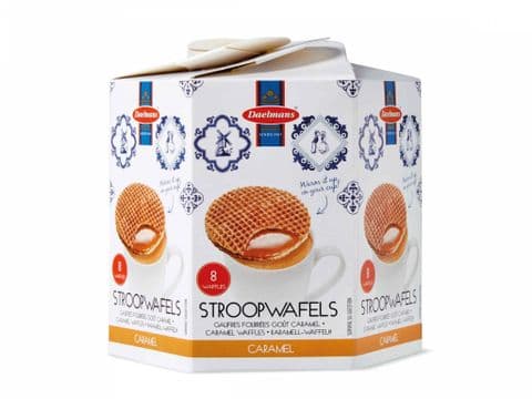Caramel Stroopwafels Daelmans Hexagonal Gift Box 230g