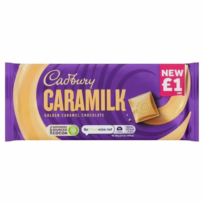 Caramilk Golden Caramel Chocolate Bar Cadbury 80g