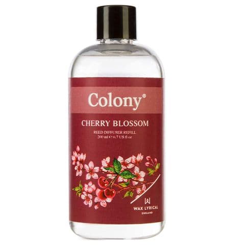 Cherry Blossom Scented Reed Diffuser Refill Colony Wax Lyrical 200ml