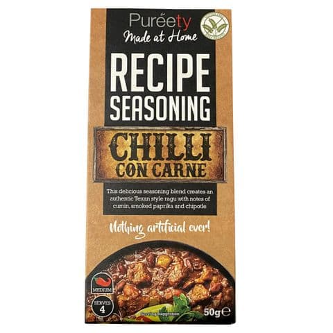 Chilli Con Carne Recipe Seasoning Mix Pureety 50g