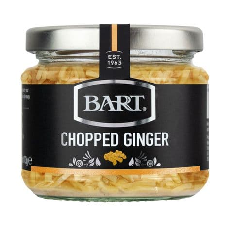 Chopped Ginger In White Wine Vinegar Bart 180g