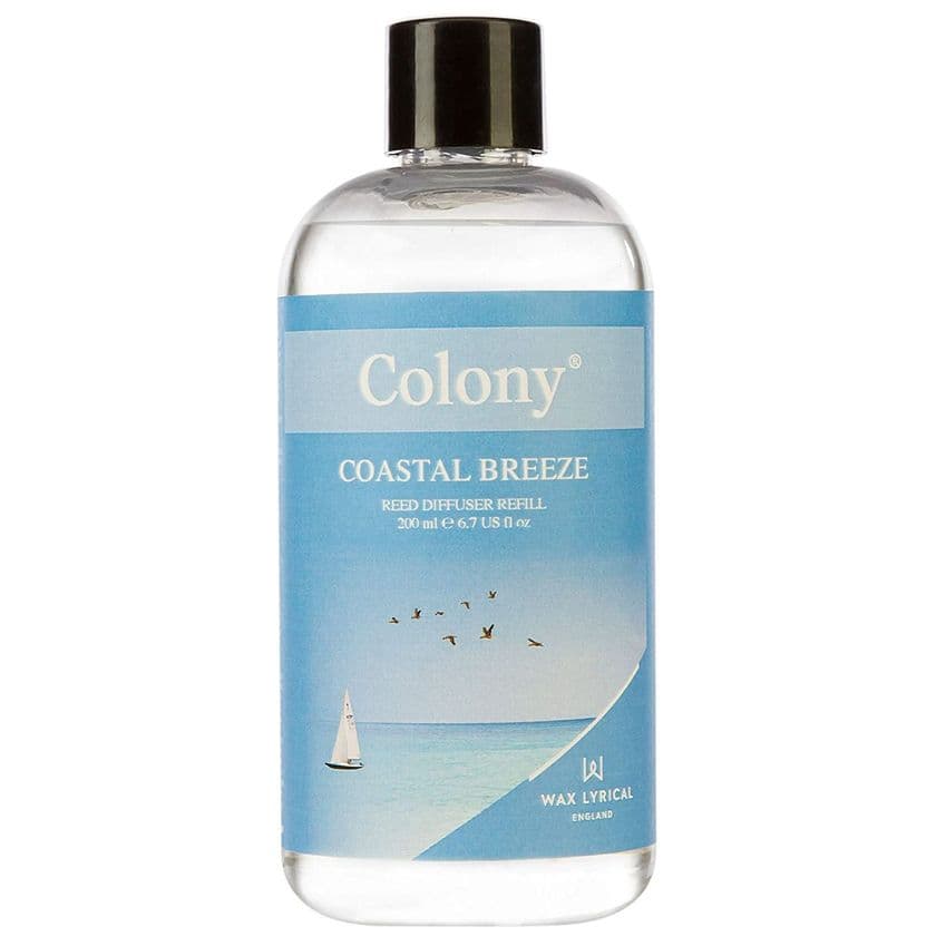 Coastal Breeze Scented Reed Diffuser Refill Colony Wax Lyrical 200ml