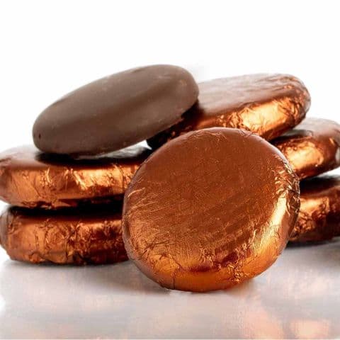 Coffee Cremes - Fondant Creams Brown Foiled Whitakers Chocolates