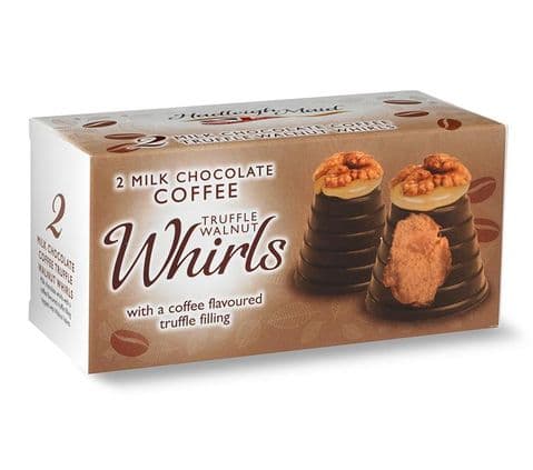 Coffee Milk Chocolate Truffle Walnut Whirls Hadleigh Maid 92g