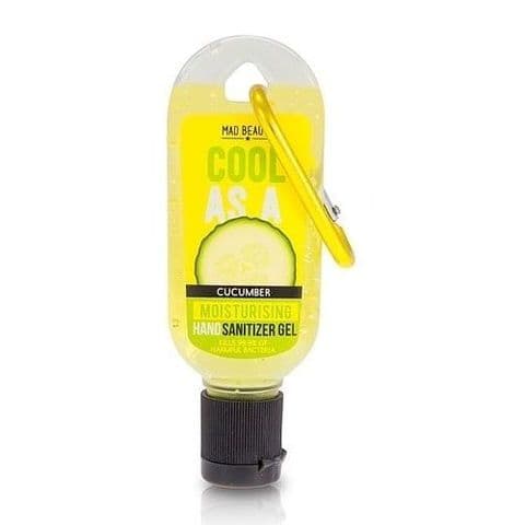 Cool As A Cucumber Collection Clip & Clean Moisturising Travel Hand Sanitizer Gel 30ml Mad Beauty