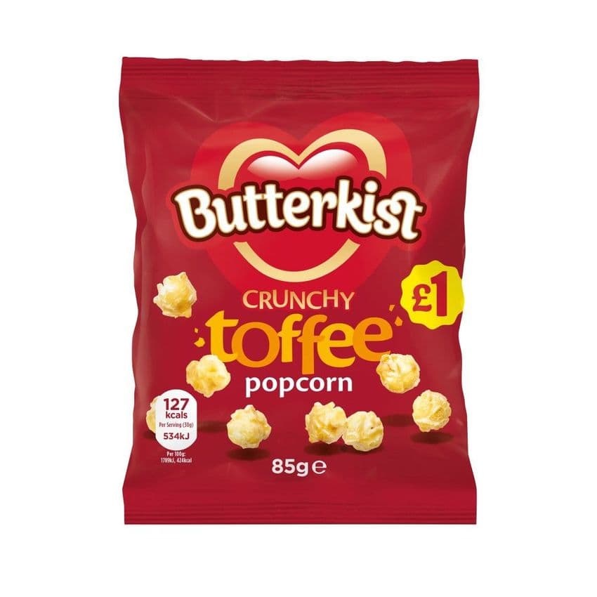 Crunchy Toffee Popcorn Butterkist Share Bag 85g