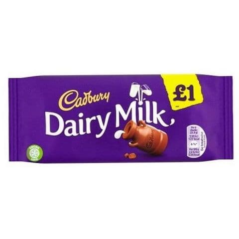 Dairy Milk Chocolate Bar Cadbury 95g
