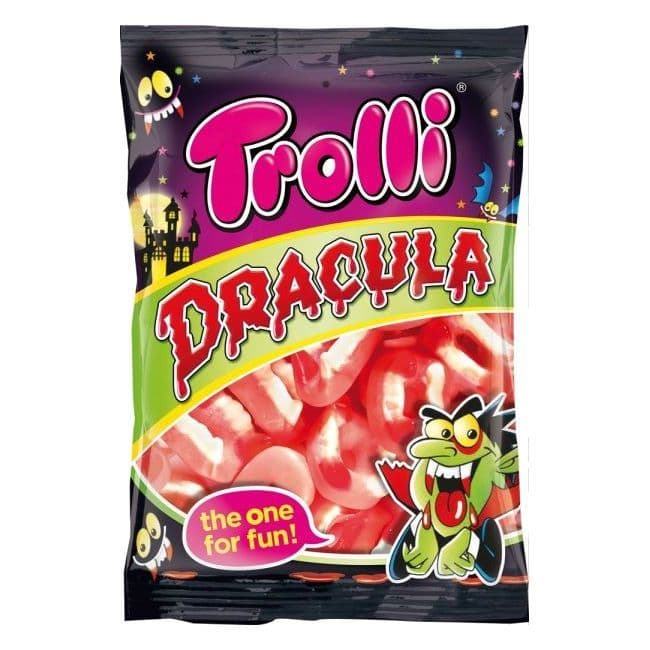 Dracula Teeth Fangs Gummy Sweets Trolli 200g